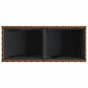 Zahradní truhlíky se 2 květináči 2 ks hnědé 72 x 30 x 32 cm - obrázek 9