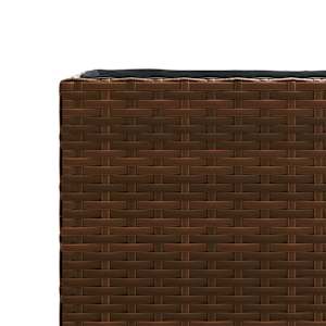 Zahradní truhlíky se 2 květináči 2 ks hnědé 72 x 30 x 32 cm - obrázek 10