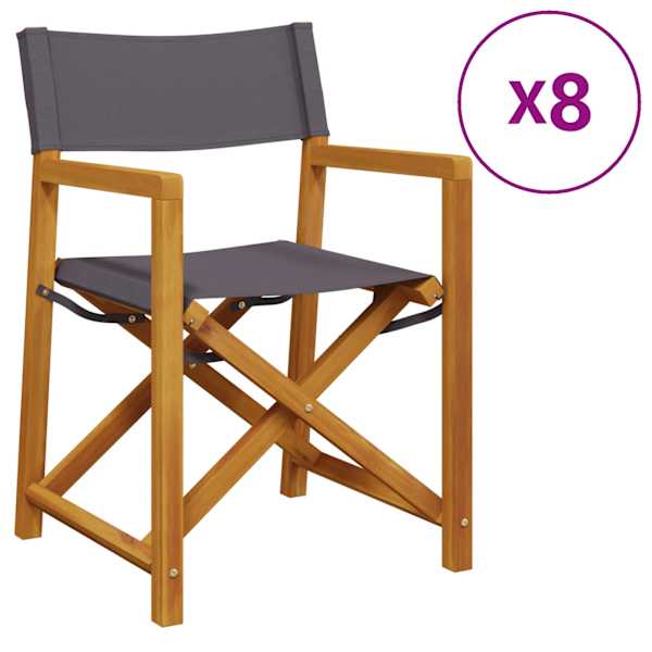 vidaXL 8-osaline kokkupandav tool, tumehall, kangas
