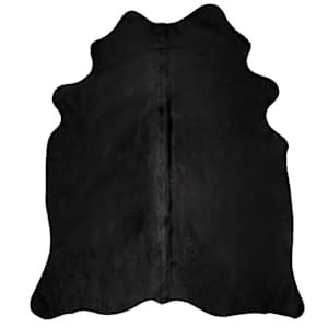 Koberec pravá hovězí kůže černý 180 x 220 cm - obrázek 2