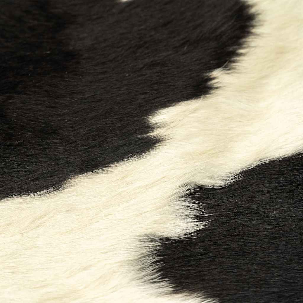 vidaXL Aito lehmäntaljamatto mustavalkoinen 180x220 cm