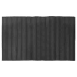 vidaXL vaip ristk&uuml;likukujuline, hall, 60 x 100 cm, bambus