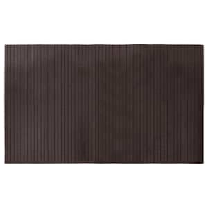 vidaXL vaip ristk&uuml;likukujuline, tumepruun, 60 x 100 cm, bambus