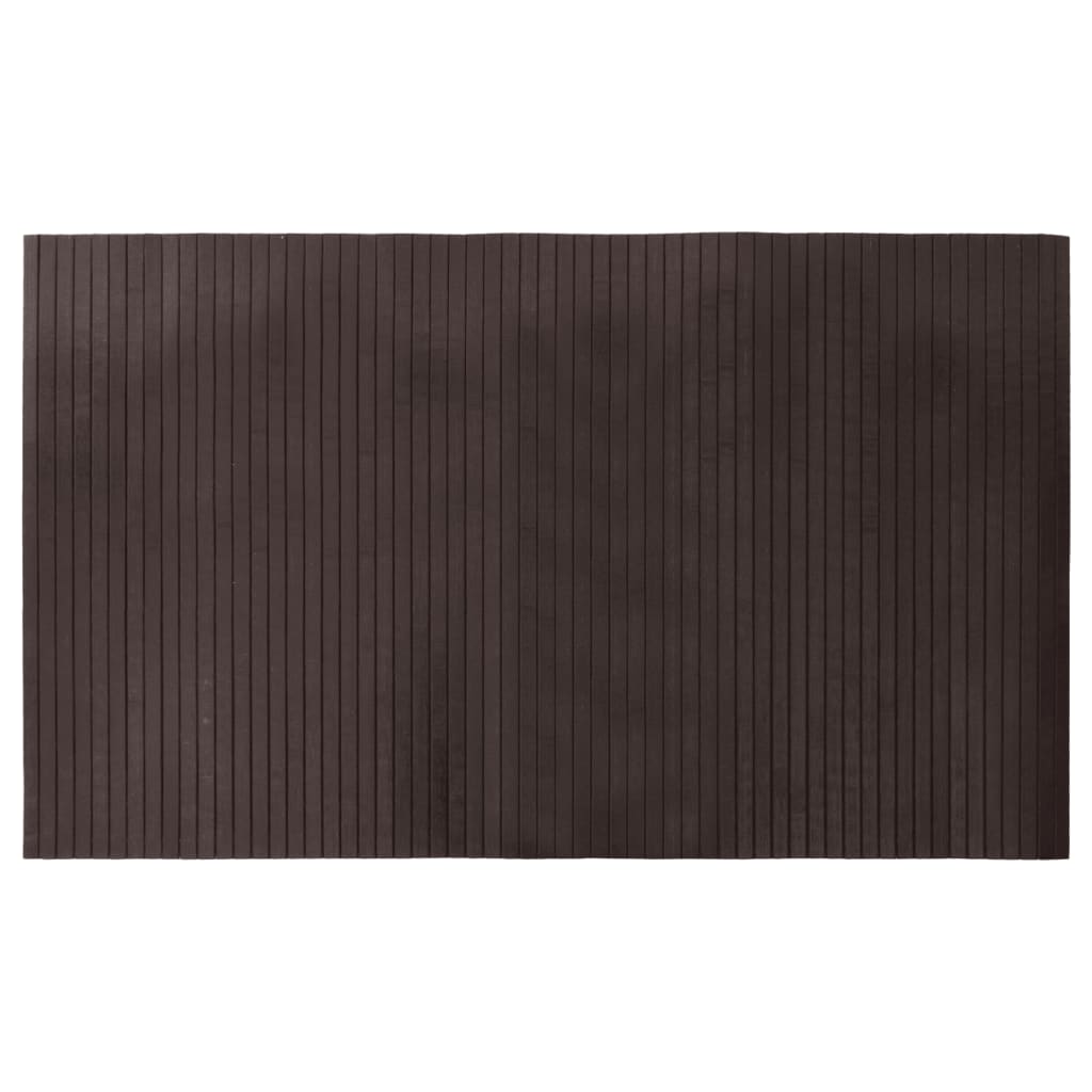 vidaXL Koberec obdélníkový tmavě hnědý 60 x 100 cm bambus