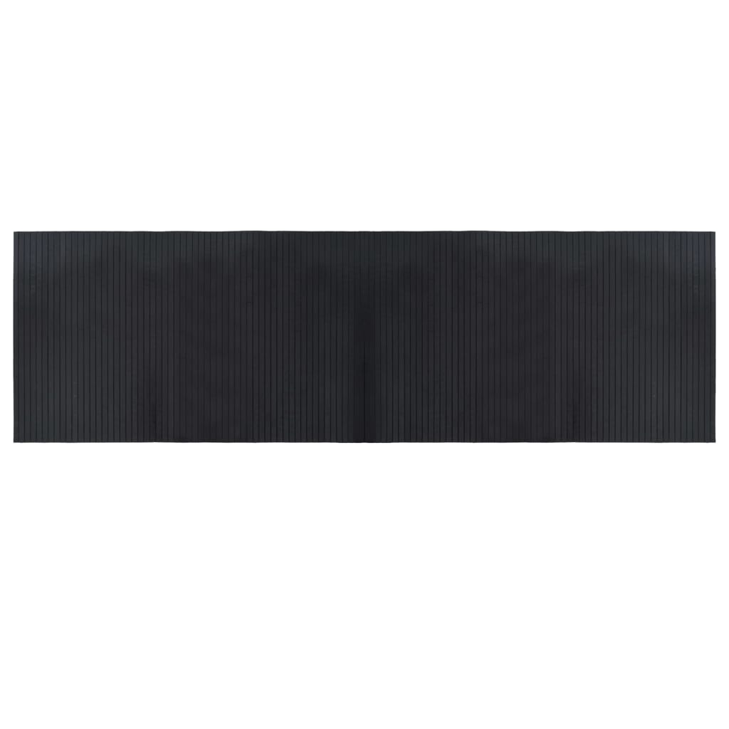 vidaXL Koberec obdélníkový černý 60 x 200 cm bambus