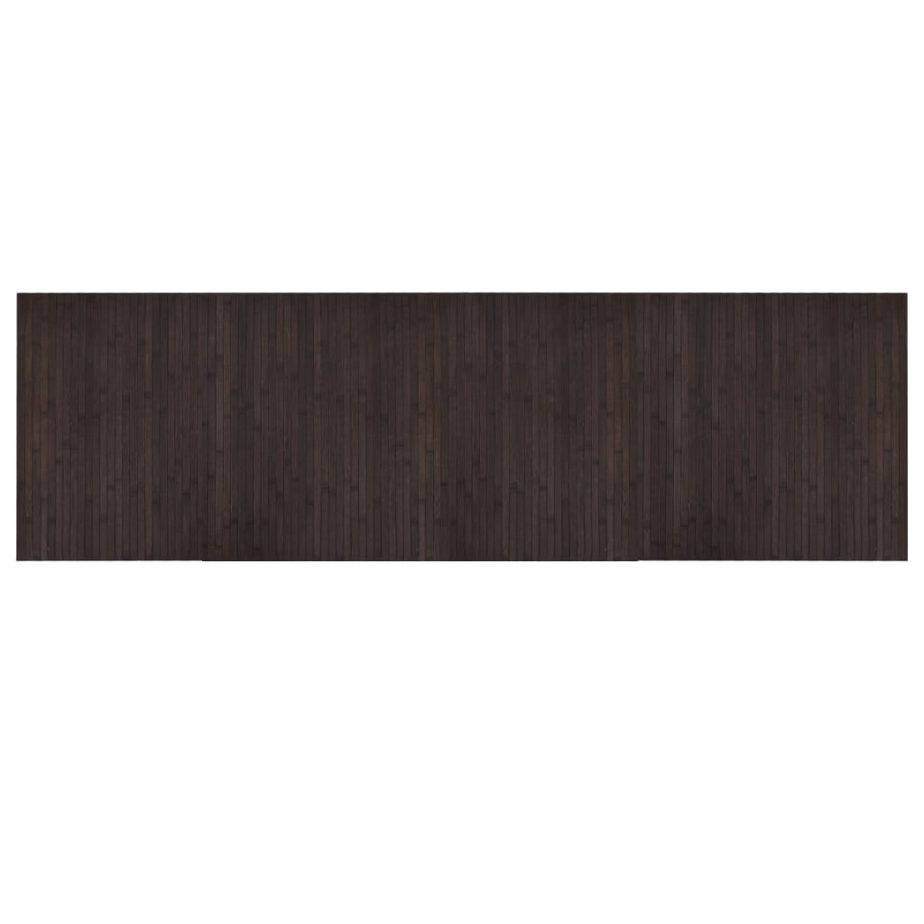 vidaXL Koberec obdĺžnikový tmavohnedý 60x200 cm bambusový