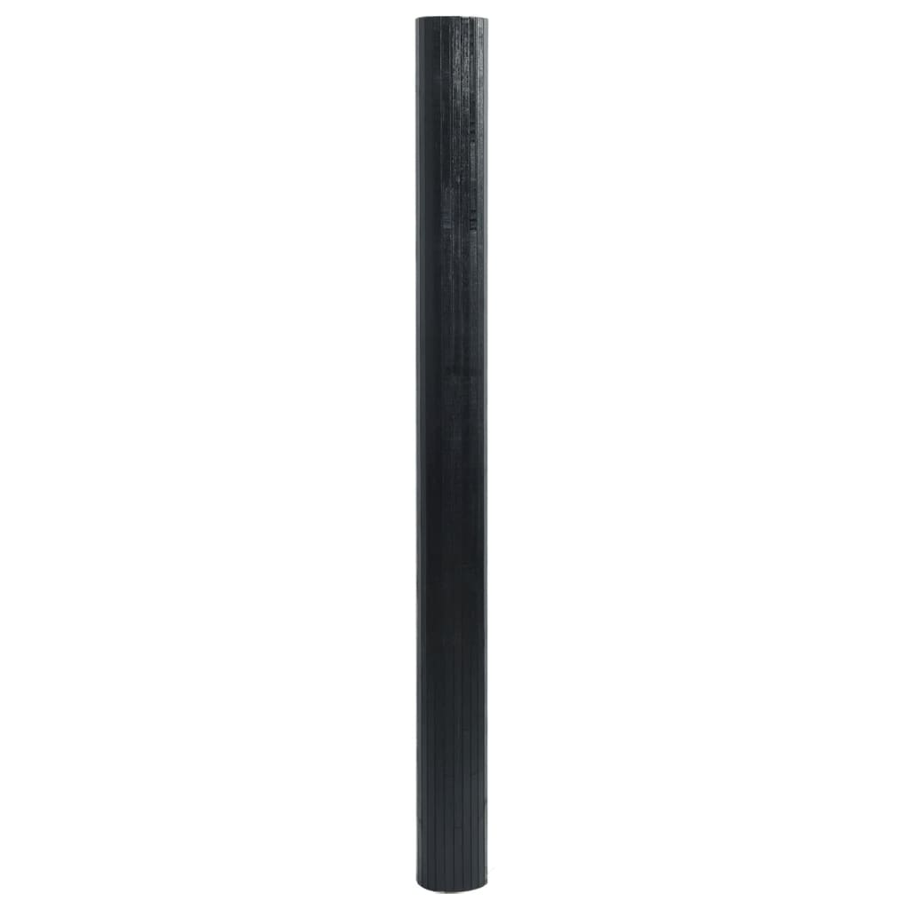 vidaXL négyszögletű fekete bambusz szőnyeg 60 x 300 cm