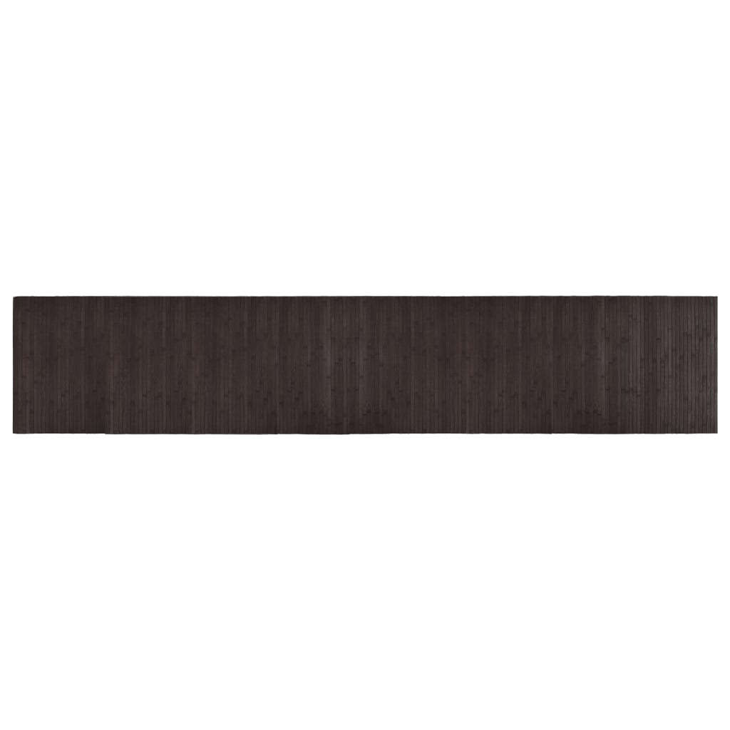 vidaXL Koberec obdĺžnikový tmavohnedý 60x300 cm bambus