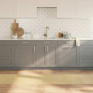 Preproga pravokotna svetlo naravna 60x500 cm bambus