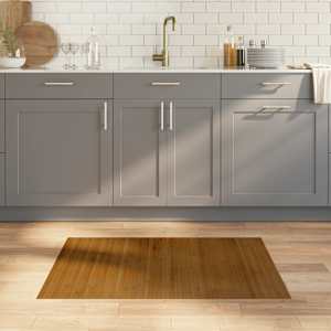 Preproga pravokotna rjava 70x100 cm bambus