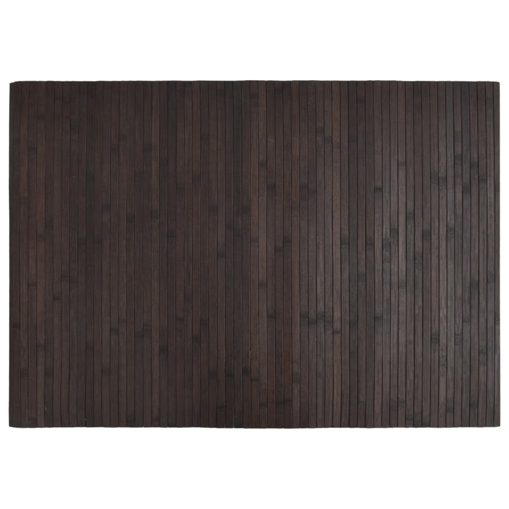 vidaXL Koberec obdĺžnikový tmavohnedý 70x100 cm bambusový