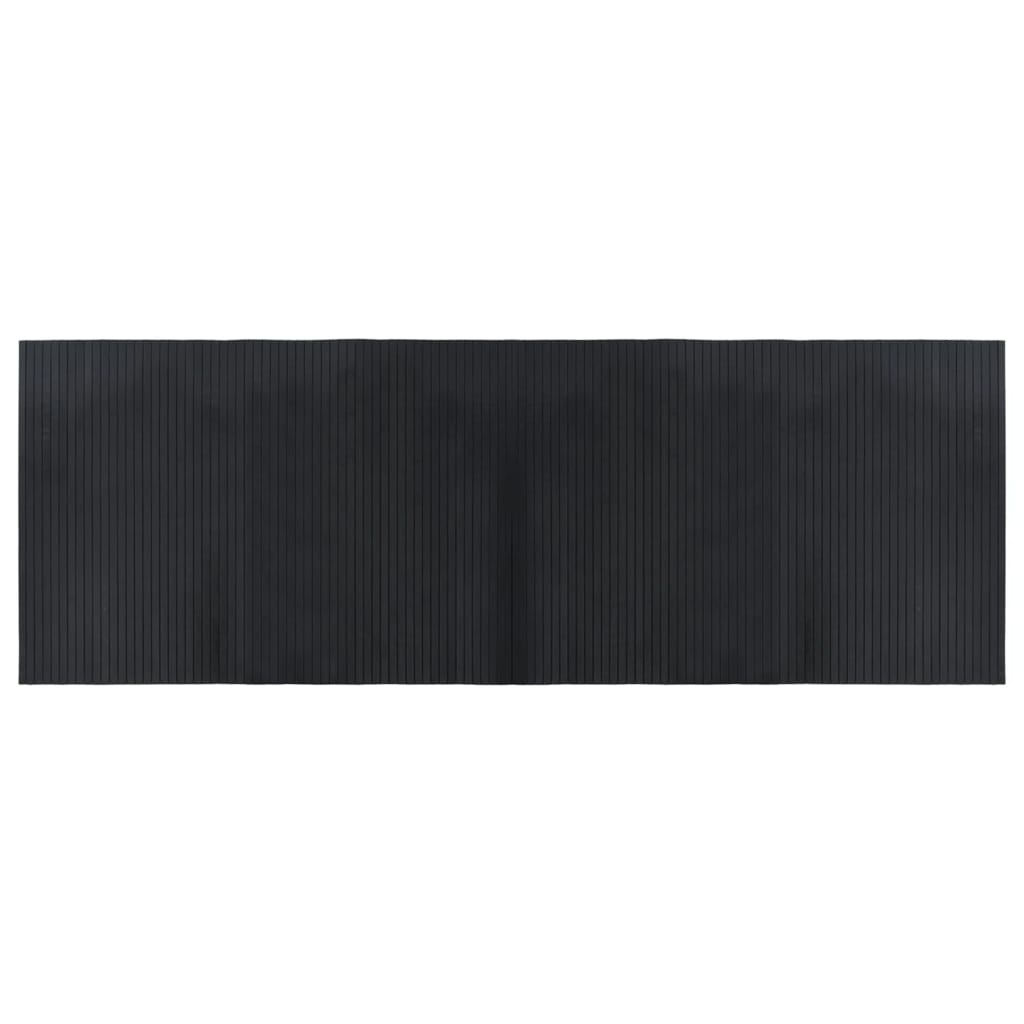 vidaXL Koberec obdĺžnikový čierny 70x200 cm bambus