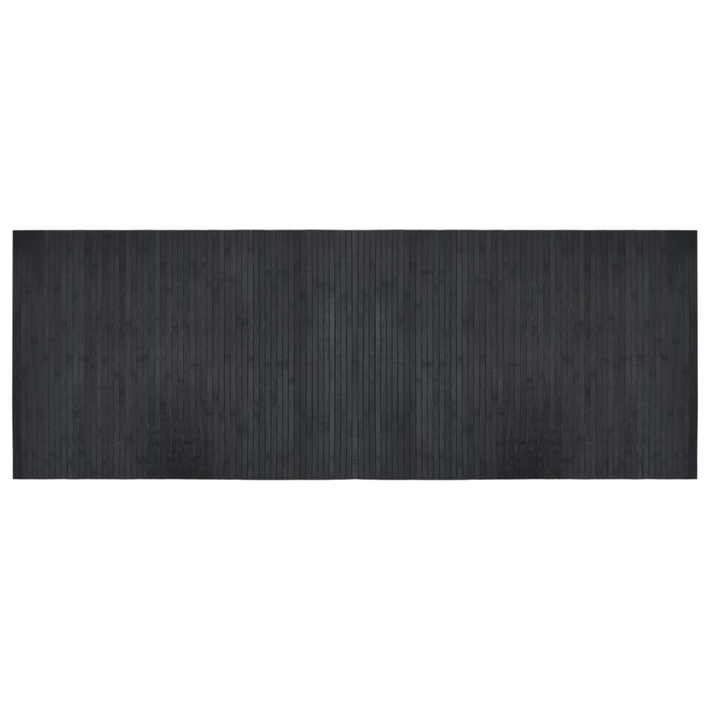 vidaXL Koberec obdĺžnikový sivý 70x200 cm bambus