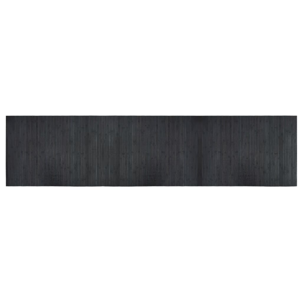 vidaXL Koberec obdĺžnikový sivý 70x300 cm bambus