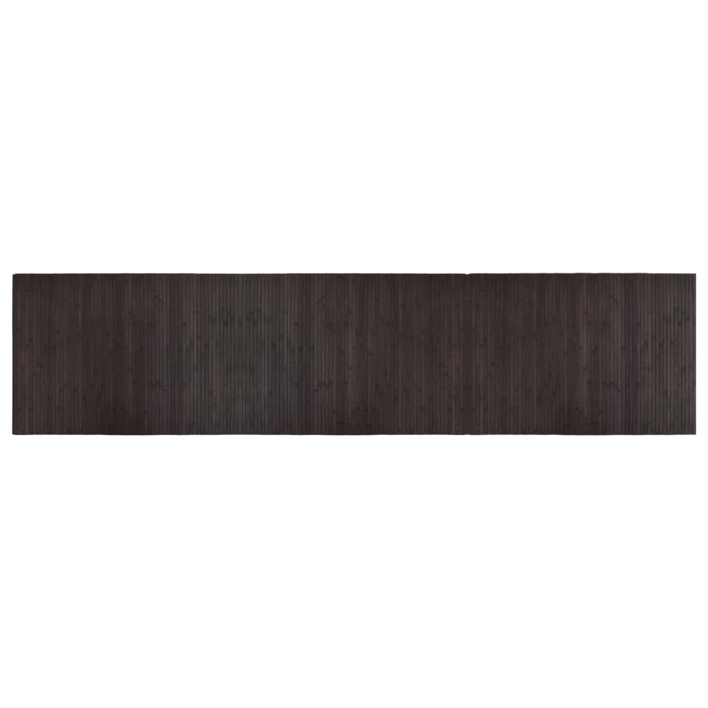 vidaXL Koberec obdĺžnikový tmavohnedý 70x300 cm bambus