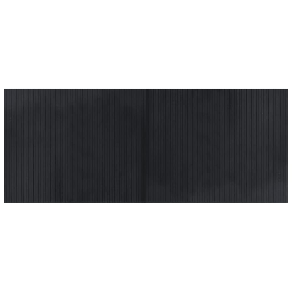 vidaXL Koberec obdélníkový černý 80 x 200 cm bambus