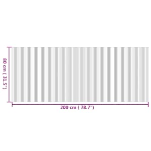 Koberec obdélníkový přírodní 80 x 200 cm bambus - obrázek 8