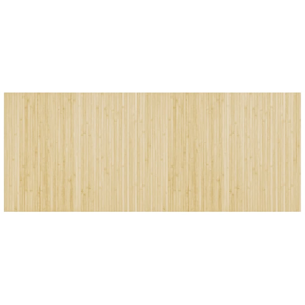 vidaXL Koberec obdĺžnikový bledý prírodný 80x200 cm bambus