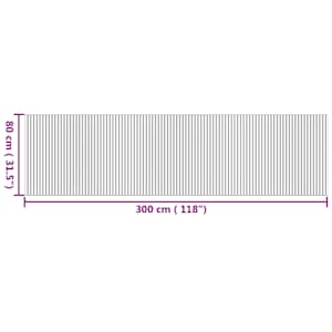 Koberec obdélníkový přírodní 80 x 300 cm bambus - obrázek 8