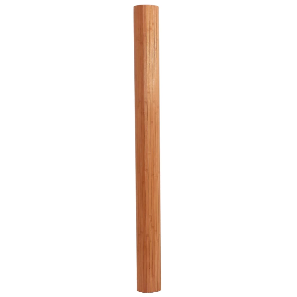 vidaXL Matto suorakaide ruskea 80x300 cm bambu