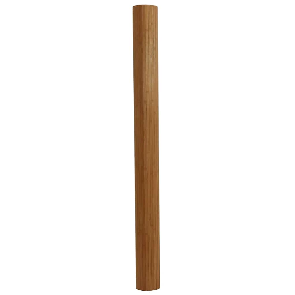 vidaXL - Vloerkleed - rechthoekig - 80x300 - cm - bamboe - bruin