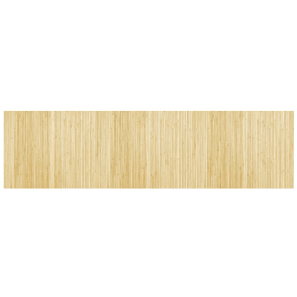 vidaXL Koberec obdélníkový světle přírodní 80 x 300 cm bambus