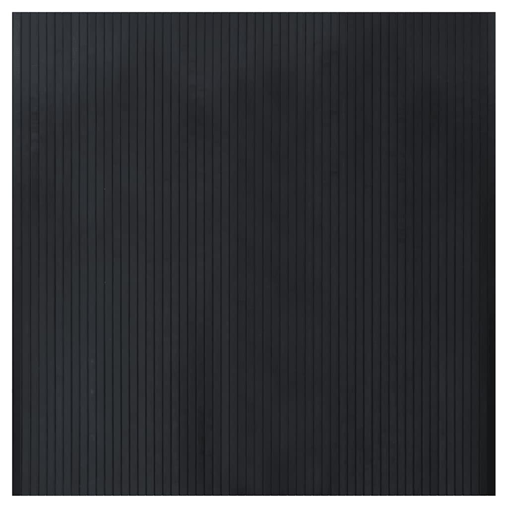 vidaXL Koberec obdélníkový černý 100 x 100 cm bambus