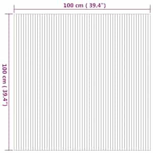 Koberec obdélníkový přírodní 100 x 100 cm bambus - obrázek 8