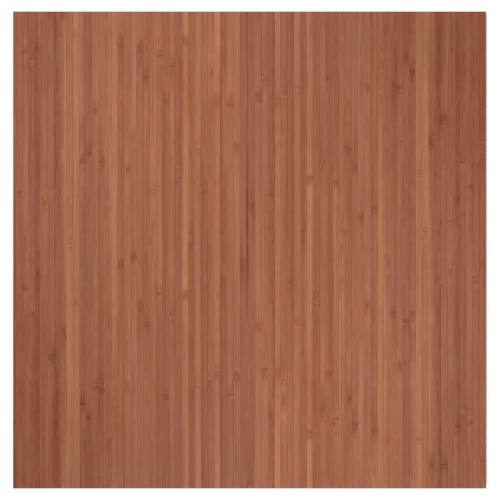 vidaXL Koberec obdélníkový hnědý 100 x 100 cm bambus