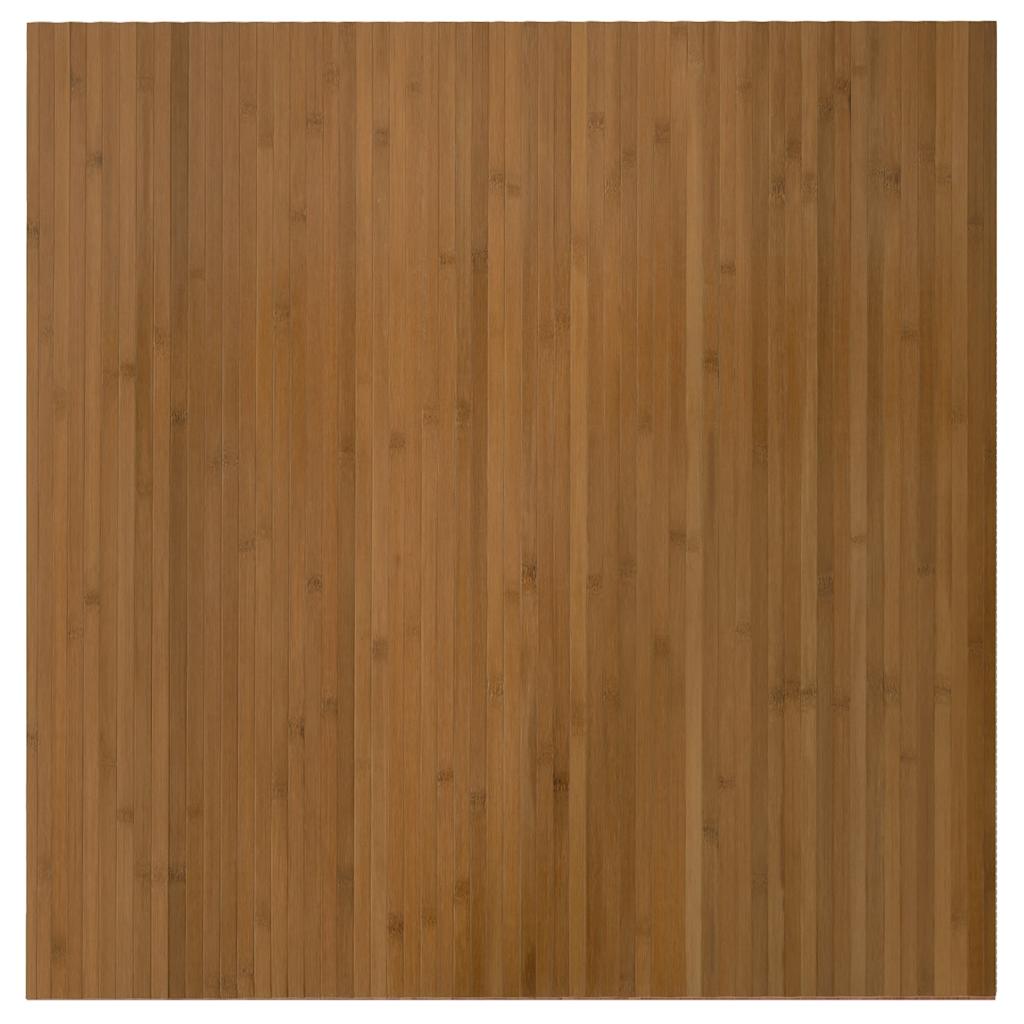 vidaXL Koberec obdĺžnikový hnedý 100x100 cm bambusový