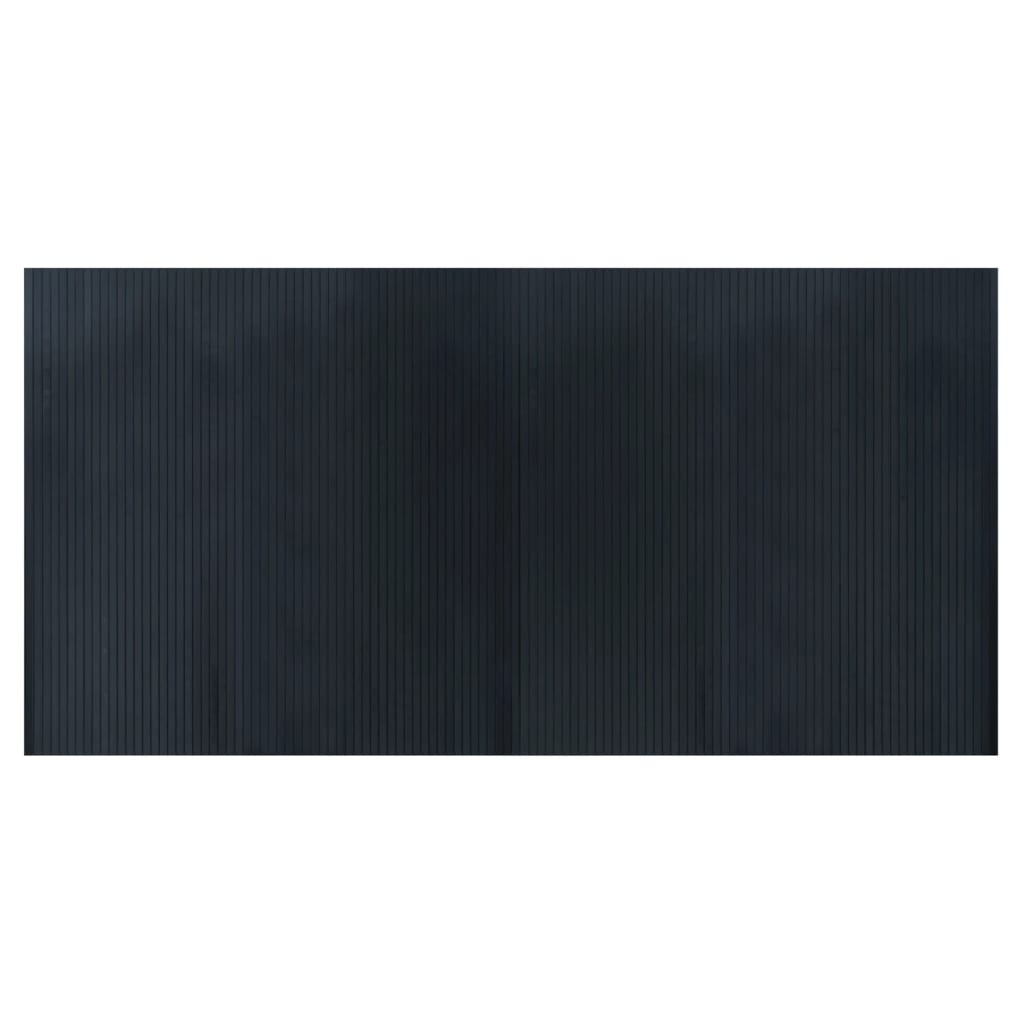 vidaXL Koberec obdélníkový šedý 100 x 200 cm bambus