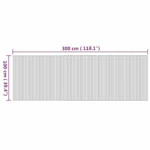 Koberec obdélníkový přírodní 100 x 300 cm bambus - obrázek 8