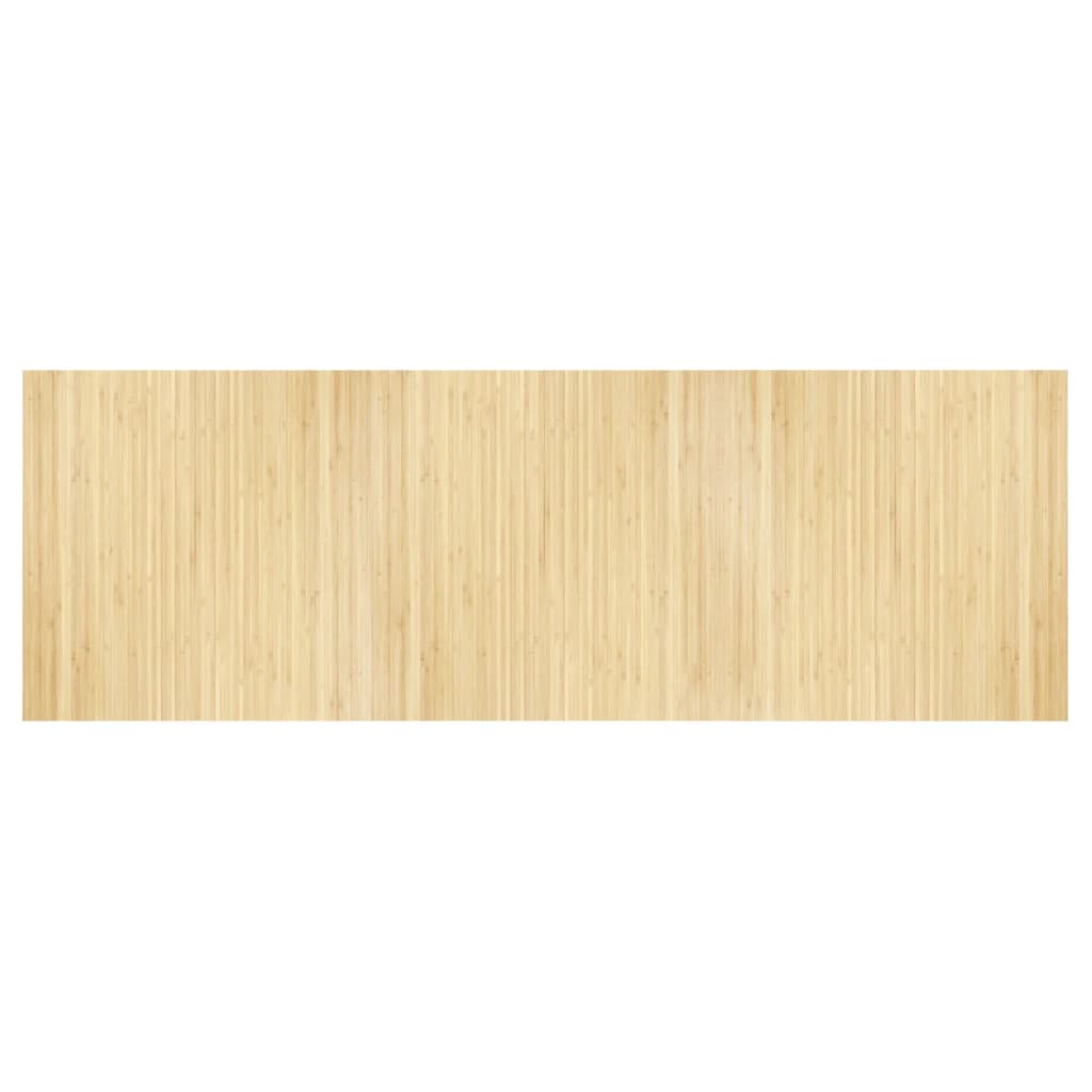 vidaXL Koberec obdĺžnikový bledý prírodný 100x300 cm bambus