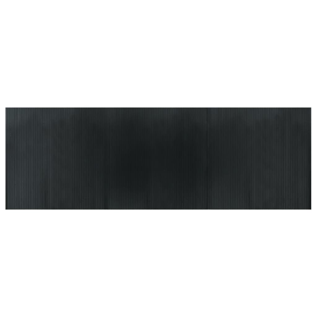 vidaXL Koberec obdĺžnikový sivý 100x300 cm bambus