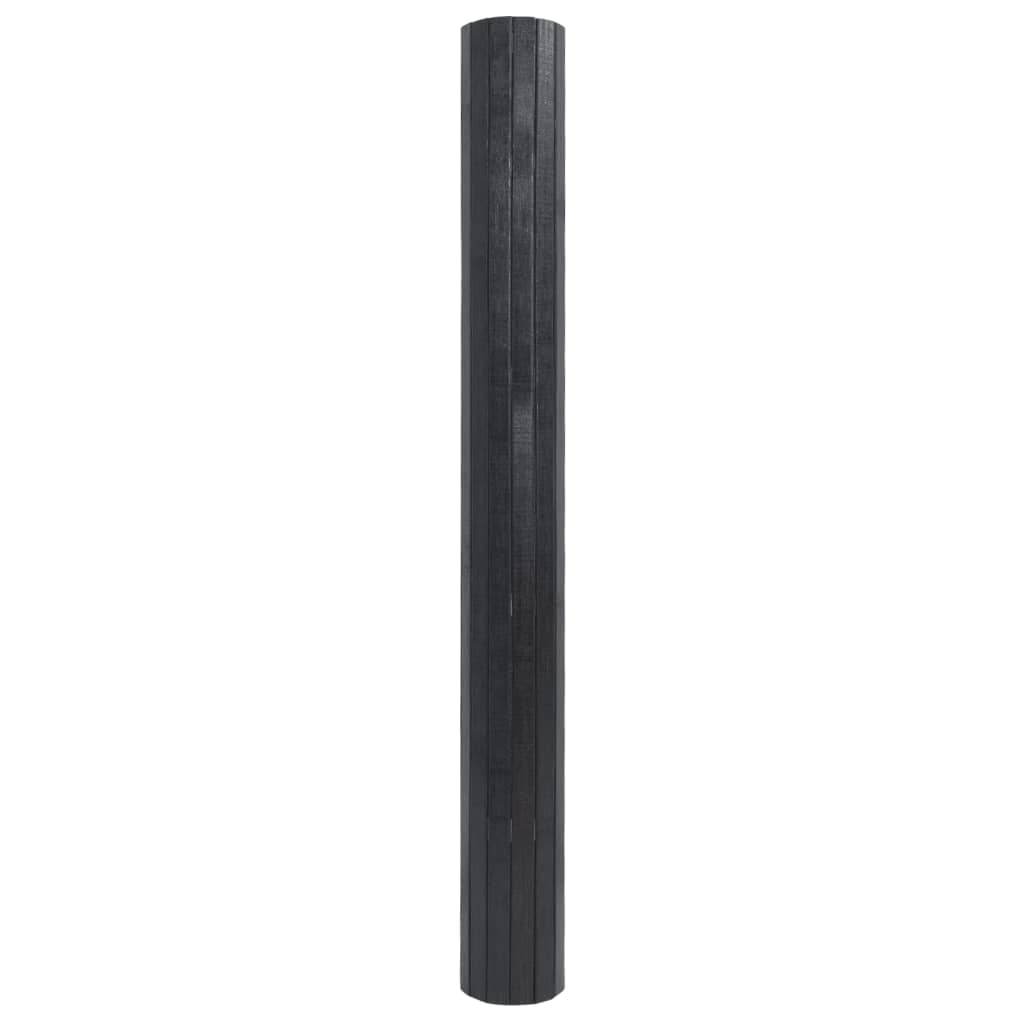 vidaXL Vloerkleed rechthoekig 100x300 cm bamboe grijs afbeelding