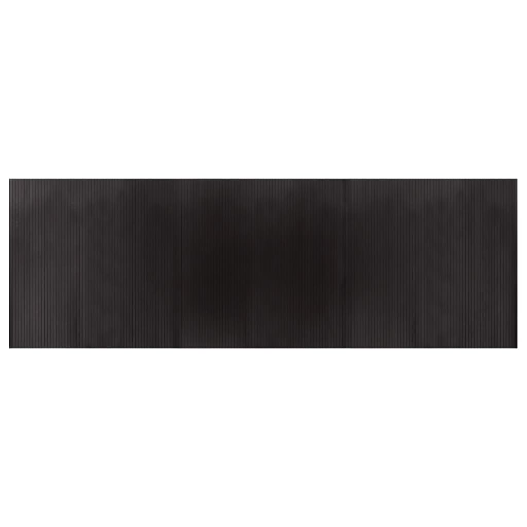 vidaXL Koberec obdélníkový tmavě hnědý 100 x 300 cm bambus
