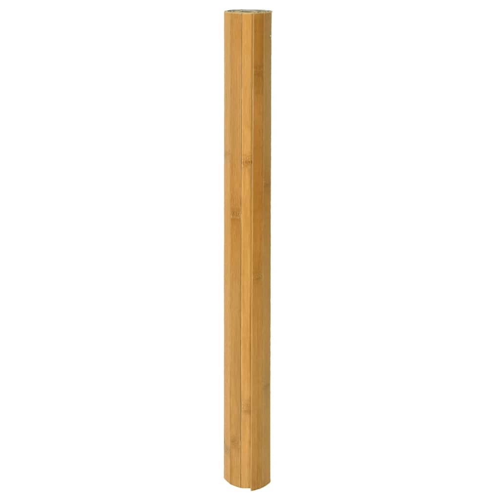 vidaXL - Vloerkleed - rechthoekig - 100x400 - cm - bamboe - naturel
