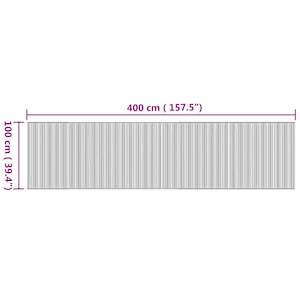 Koberec obdélníkový přírodní 100 x 400 cm bambus - obrázek 8