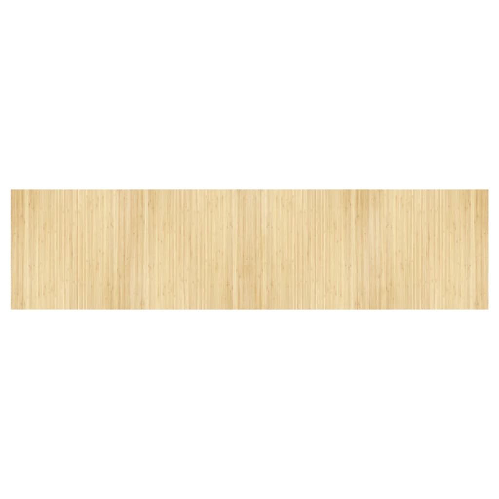 vidaXL Koberec obdĺžnikový bledý prírodný 100x400 cm bambus
