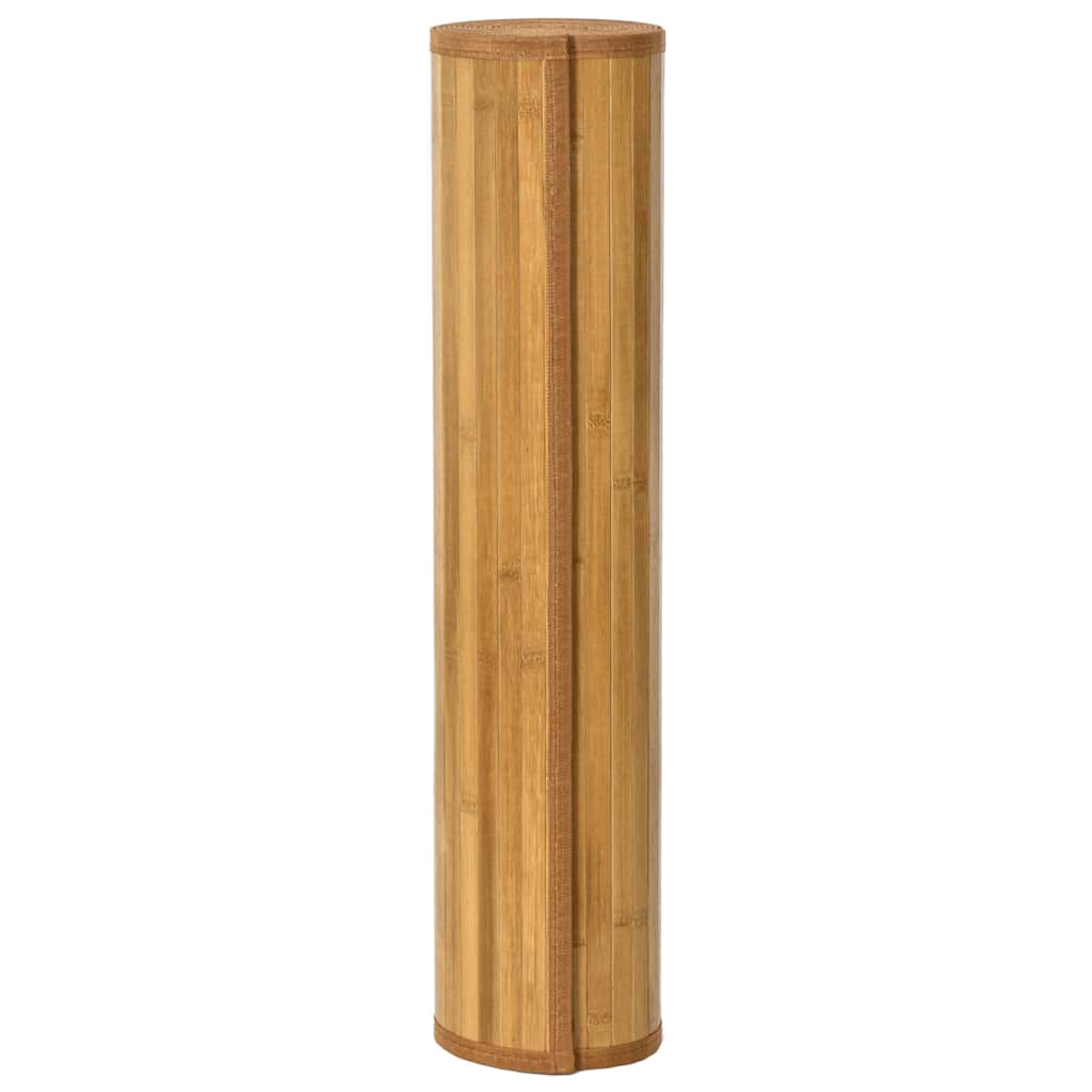 vidaXL - Vloerkleed - rechthoekig - 60x100 - cm - bamboe - naturel