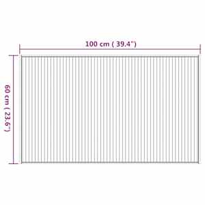 Koberec obdélníkový přírodní 60 x 100 cm bambus - obrázek 8