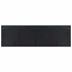 vidaXL vaip ristk&uuml;likukujuline, must, 60 x 200 cm, bambus