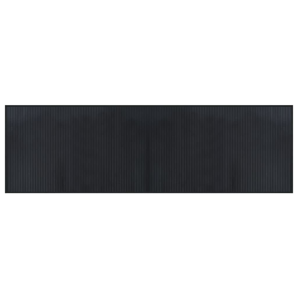 vidaXL Koberec obdélníkový černý 60 x 200 cm bambus