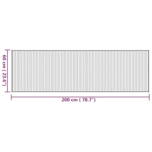 Koberec obdélníkový přírodní 60 x 200 cm bambus - obrázek 8