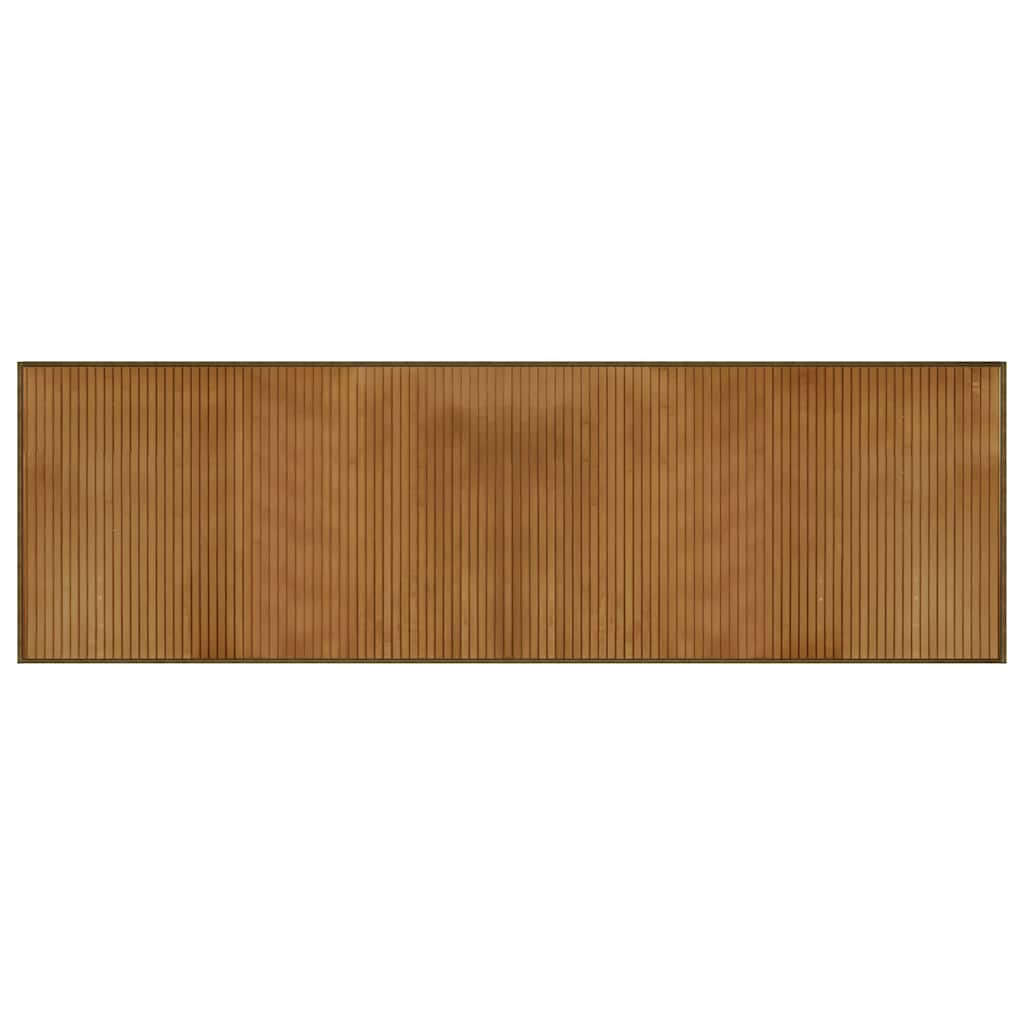 vidaXL Koberec obdĺžnikový hnedý 60x200 cm bambus