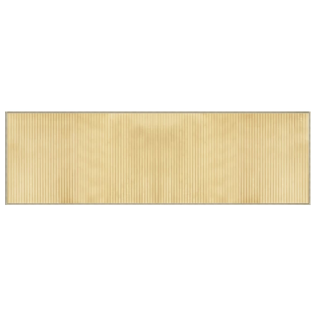vidaXL Koberec obdĺžnikový bledý prírodný 60x200 cm bambus