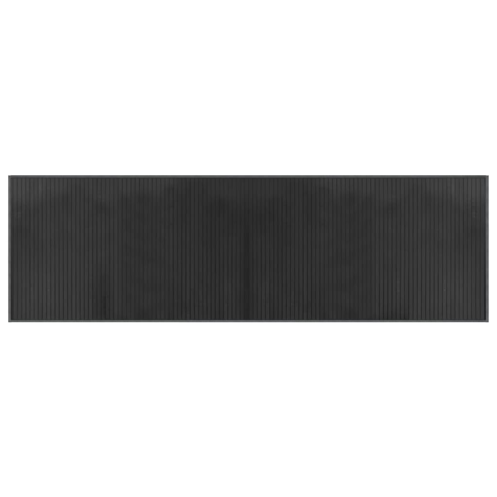 vidaXL Koberec obdĺžnikový sivý 60x200 cm bambus