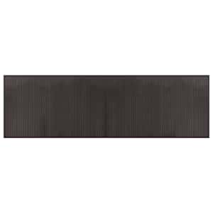 vidaXL vaip ristk&uuml;likukujuline, tumepruun, 60 x 200 cm, bambus