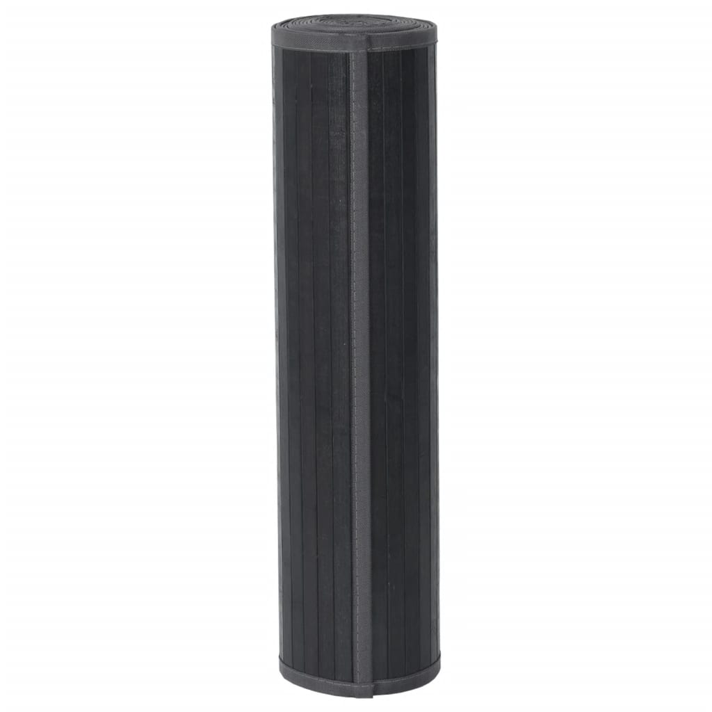 vidaXL Covor dreptunghiular, gri, 60x400 cm, bambus