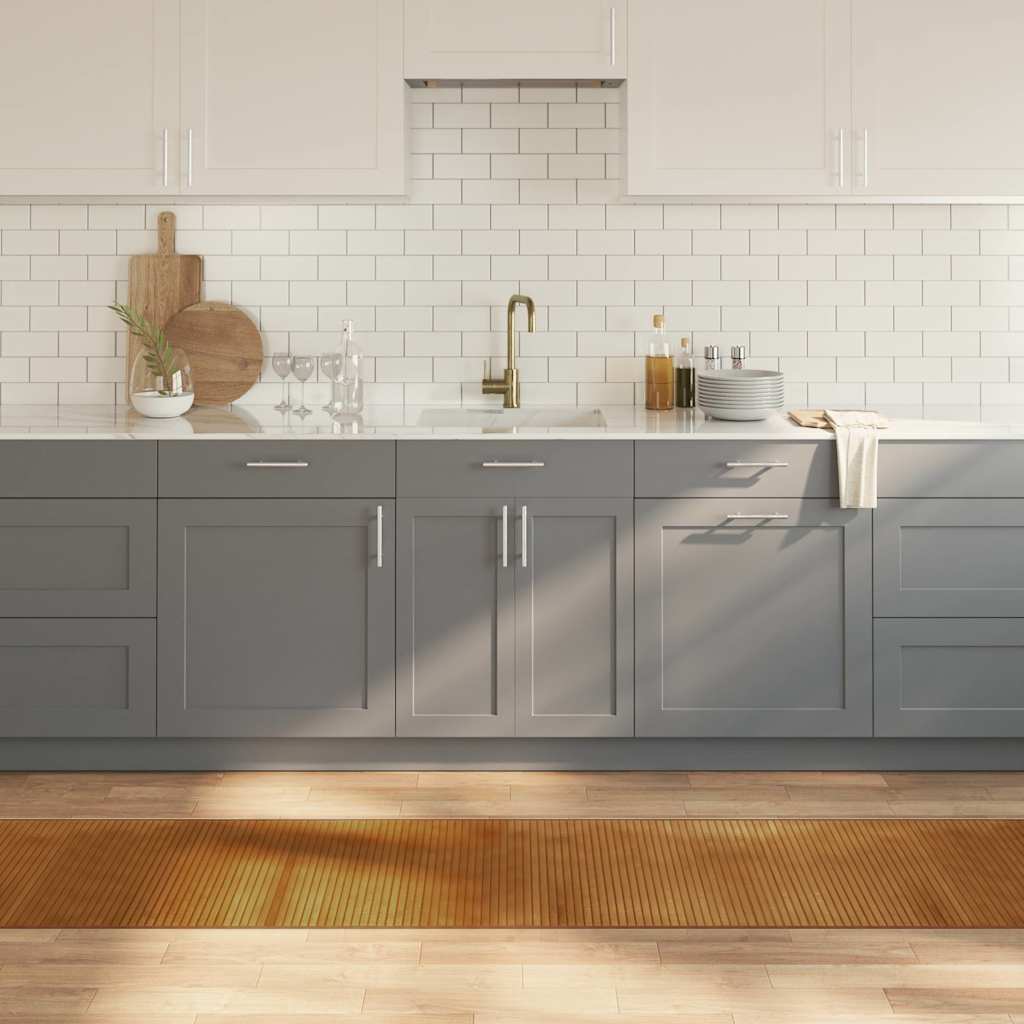 vidaXL Covor dreptunghiular, maro, 60x500 cm, bambus